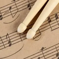 Барабанные палочки Music Life, 7 А, клен, зеленые