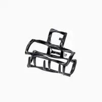 Крабик для волос &laquo;Сабина&raquo;, прямой, 4 см, чёрный