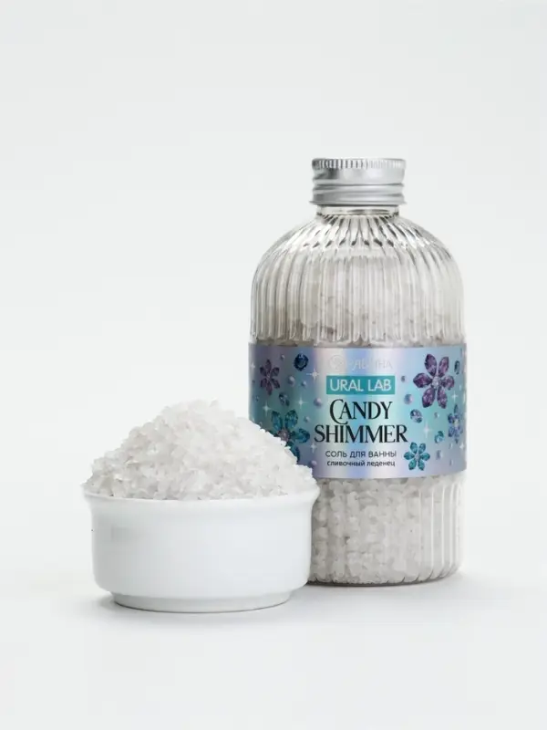 SNOW KISS Соль для ванны, 300 г, сливочный леденец