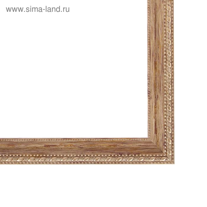 Рама для картин (зеркал) 30 х 40 х 2,6 см, пластиковая, Calligrata 6429, дерево с золотом Рама для картин (зеркал) 30 х 40 х 2,6 см, пластиковая, Calligrata 6429, дерево с золотом