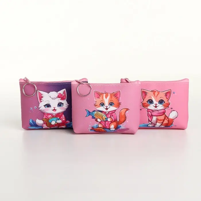 Кошелёк детский &laquo;Котята&raquo; Выбражулька, маленький, монетница, МИКС