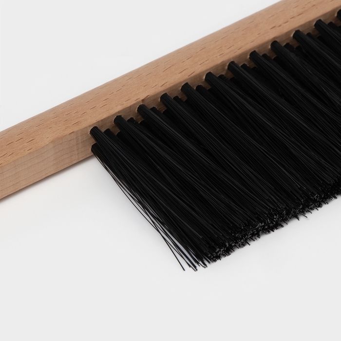 Щётка - смётка техническая, 29×2,5×1,6 см, трехрядная, 39 пучков, бук, синтетическое волокно чёрное Щётка - смётка техническая, 29×2,5×1,6 см, трехрядная, 39 пучков, бук, синтетическое волокно чёрное