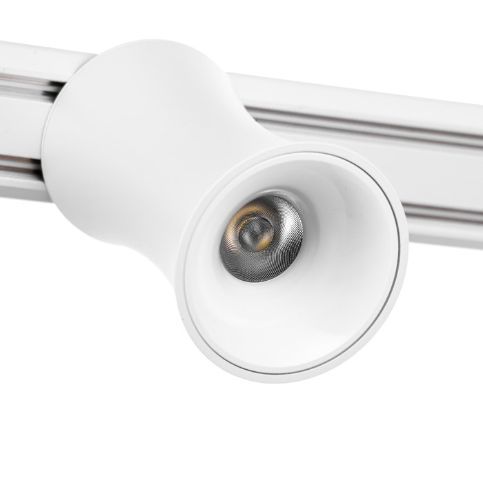 Светильник трековый SLIM Светильник трековый SLIM "Лотос" LED 12Вт 3000K-6000К 48V CRI90 белый 8х8х12,5см