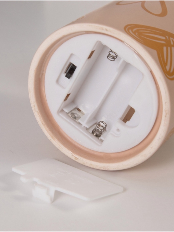 Светильник Светильник "Цилиндр" большие сердца LED 2хАА 8,5х8,5х17см