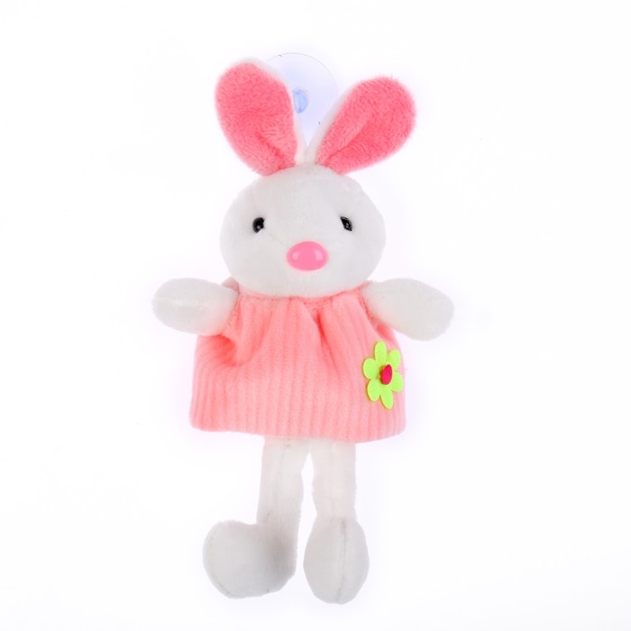 Мягкая игрушка «Зайка в платье», на приоске, цвета МИКС Мягкая игрушка «Зайка в платье», на приоске, цвета МИКС
