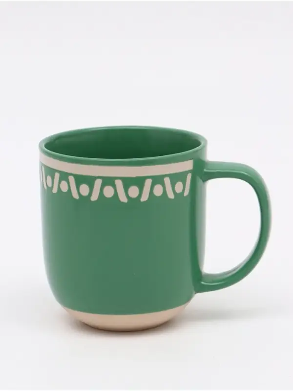 Кружка чайная керамическая &laquo;Орнамент&raquo;, 400 мл, ручная работа