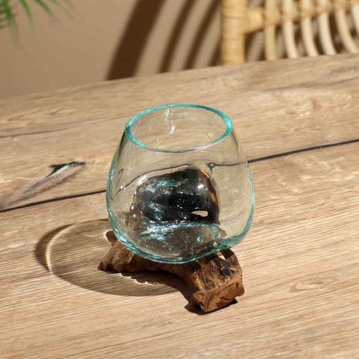 Вазон на коряге  Вазон на коряге "Очарование" 12х10х10 см