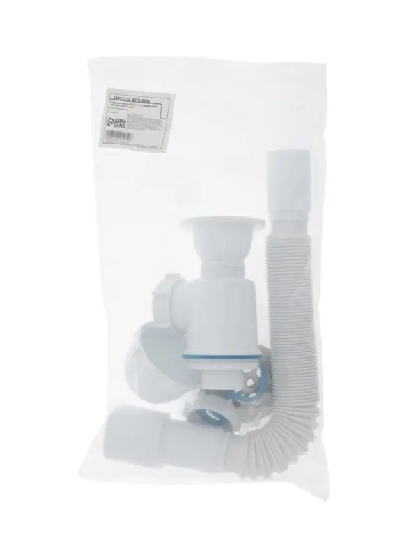 Сифон для мойки ZEIN, 1 1/2&rsquo;&rsquo;, с гибкой трубой 40*50мм, литой выпуск