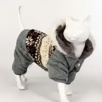 Комбинезон "Лапландия", с подкладом, размер S (ДС 25, ОГ 35, ОШ 25см), серый/бордо Комбинезон "Лапландия", с подкладом, размер S (ДС 25, ОГ 35, ОШ 25см), серый/бордо