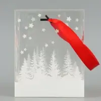 Коробка подарочная, складная из PVC &laquo;С Новым годом&raquo;, 12&times;15&times;12 см