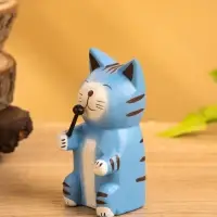 Сувенир «Кот с микрофоном», 3×4×8 см, дерево, МИКС