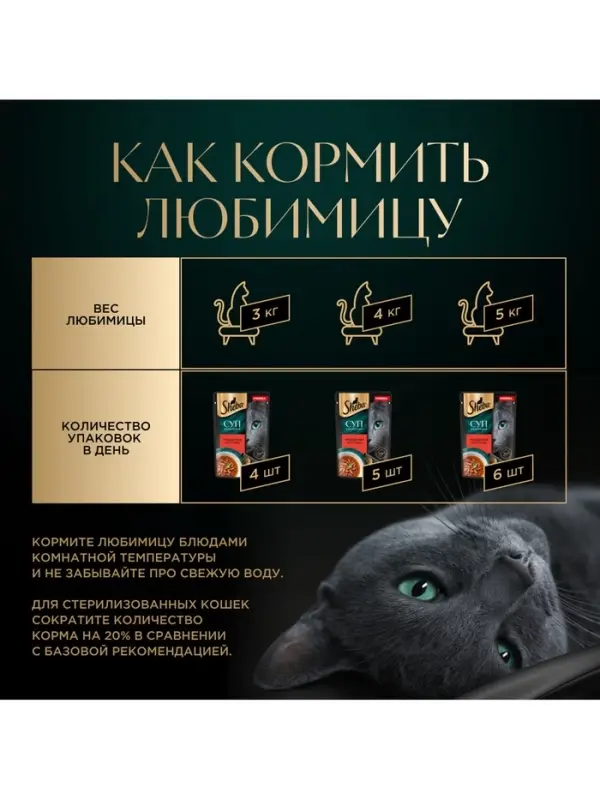 Влажный корм Sheba &laquo;Суп Коллекция&raquo; для взрослых кошек,суп, говядина, 70 г