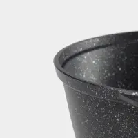 Кастрюля KUKMARA &laquo;Мраморная&raquo;, 2 л, d=22 см, h=15.5 см, стеклянная крышка, антипригарное покрытие, литой алюминий, серый