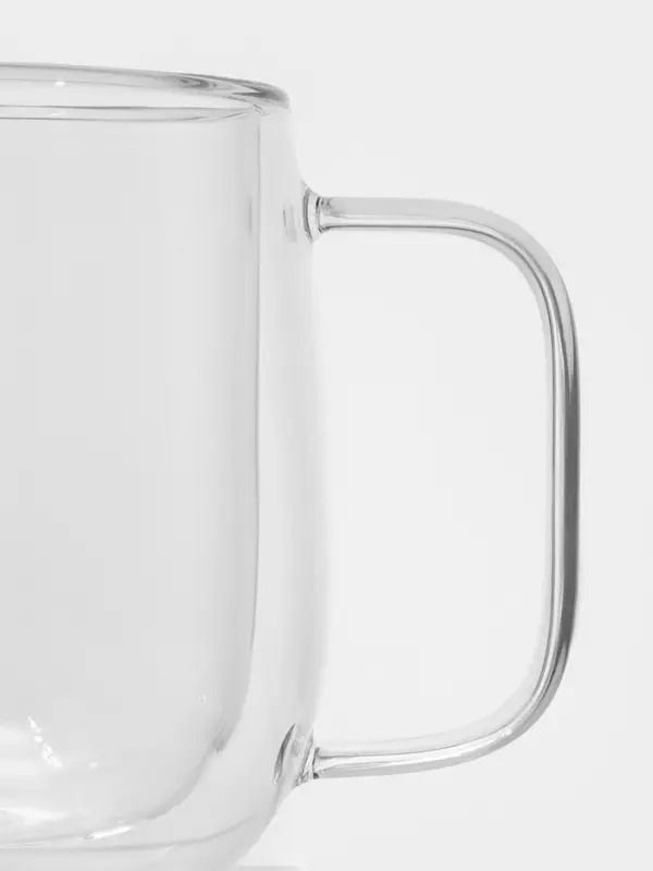 Кружка с двойными стенками Magistro &laquo;Адель&raquo;, 400 мл, стекло, прозрачная