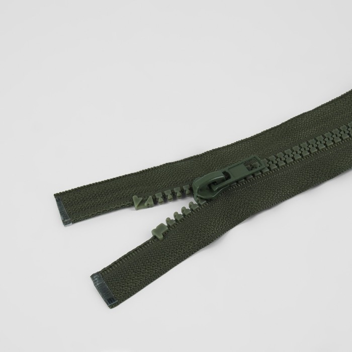 Молния «Трактор», №5, разъёмная, 2 замка, замки автомат, 110 см, цвет хаки, цена за 1 штуку