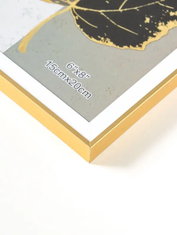 Фоторамка пластик 15х20 см "Современная классика" золото и белый 20,8х15,8х1,5 см