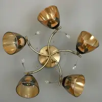 Светильник потолочный BayerLux &laquo;Аста&raquo;, 5хЕ27, 40 Вт, бронза, 65&times;65&times;26 см