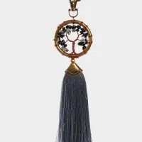 Брелок ловец снов "Великое древо" 19 см, цв. серый Брелок ловец снов "Великое древо" 19 см, цв. серый