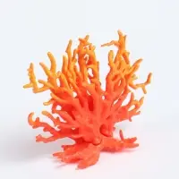 Коралл пластиковый, малый, 16&times;13 см, оранжевый