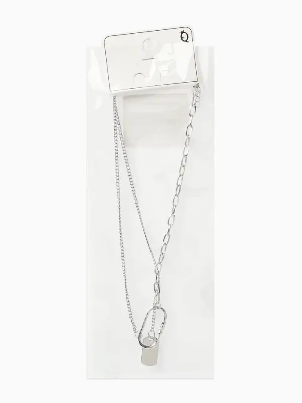 Цепь &laquo;Карабин&raquo;, L=40 см, цвет серебро