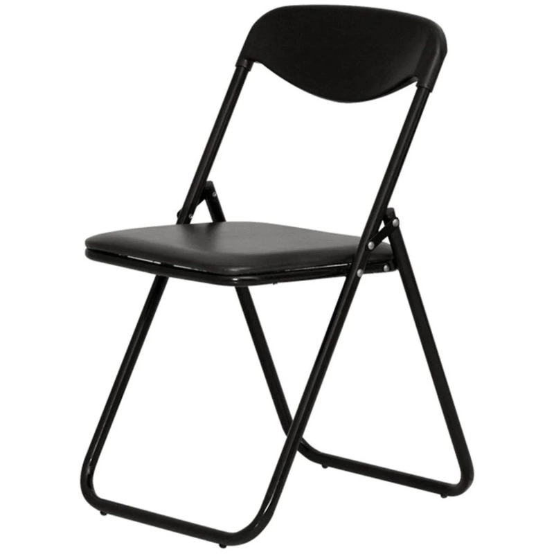 Стул 0MX_UA_JACK BLACK каркас черный, к/з черный V-4