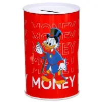 Копилка металлическая, 6,5 см х 6,5 см х 12 см "MONEY", Disney