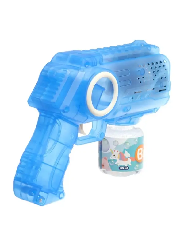 Генератор мыльных пузырей &laquo;Космический Бластер&raquo;, световые эффекты, цвет синий