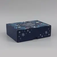 Коробка подарочная, самосборная &laquo;Синяя сказка&raquo;,30.7&times;22&times;9.5 см