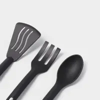 Набор кухонных принадлежностей Доляна &laquo;Глори&raquo;, 3 шт., чёрный