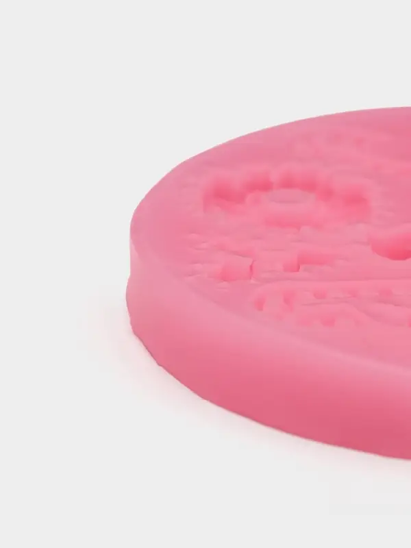 Молд для заливки &laquo;Снежинки&raquo;, силикон, 9 ячеек, d=9.5 см, розовый