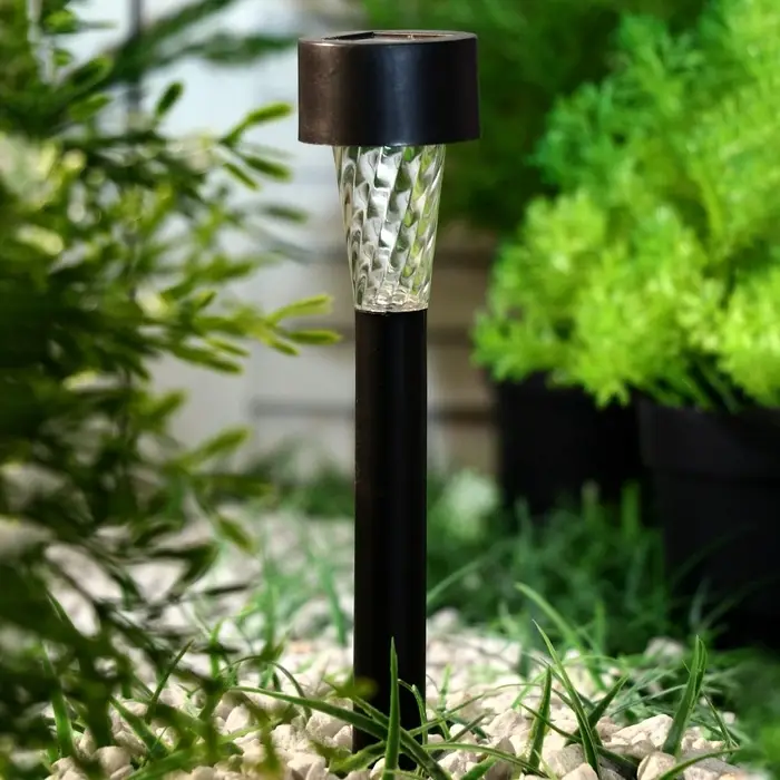 Садовый светильник &laquo;Трапеция&raquo;, уличный, на солнечной батарее, 4.5&times;30&times;4.5 см, 1 LED, свечение мульти