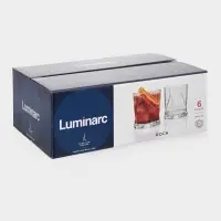 Стаканы Luminarc &laquo;Рош&raquo;, 340 мл, набор 6 шт., стекло, прозрачные