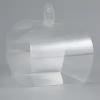 Складная прозрачная коробка из PVC, для упаковки подарков, 7×7×7 см