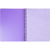 Бизнес-тетрадь А5,96л,кл,спир,пласт,тон.бл. Attache Bright colours Сиренев