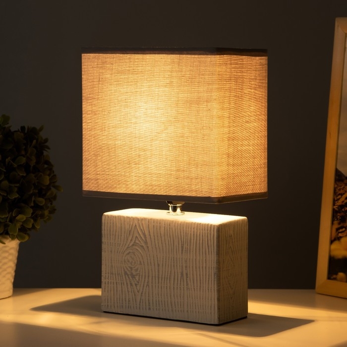 Настольная лампа Настольная лампа "Дивея" Е14 40Вт серый 10х17х29 см RISALUX