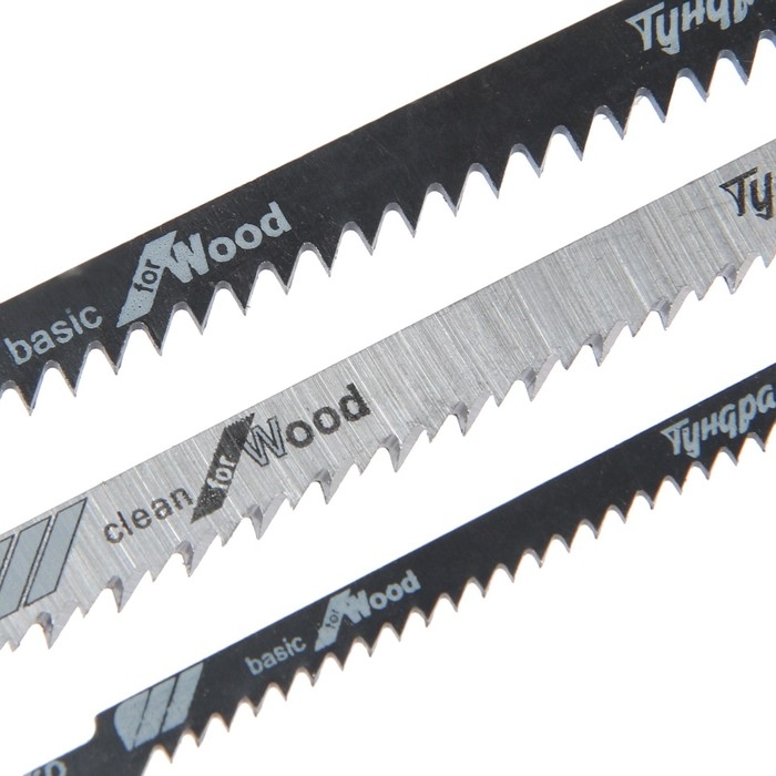 Набор пилок для лобзиков ТУНДРА, по дереву, прямой, фигурный и быстрый рез, HCS, 3 шт. Набор пилок для лобзиков ТУНДРА, по дереву, прямой, фигурный и быстрый рез, HCS, 3 шт.