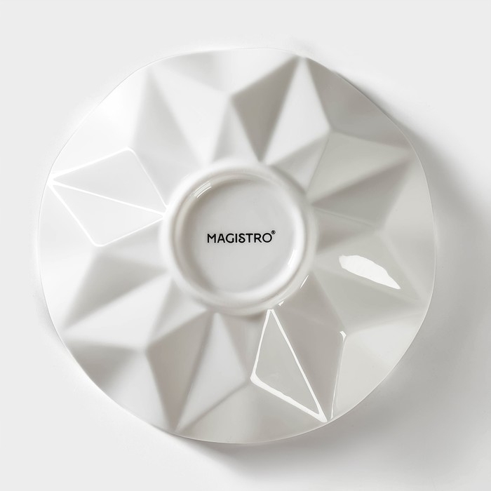 Салатник фарфоровый Magistro «Изобилие», 260 мл, d=15 см, цвет белый Салатник фарфоровый Magistro «Изобилие», 260 мл, d=15 см, цвет белый