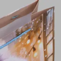 Пакет подарочный &laquo;Девочка с напитком&raquo;, 26&times;12&times;32 см