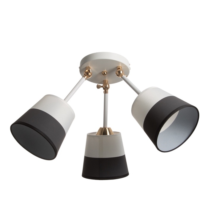 Люстра Люстра "Селена" 3хЕ27 40Вт бело-золотой 54х54х25 см