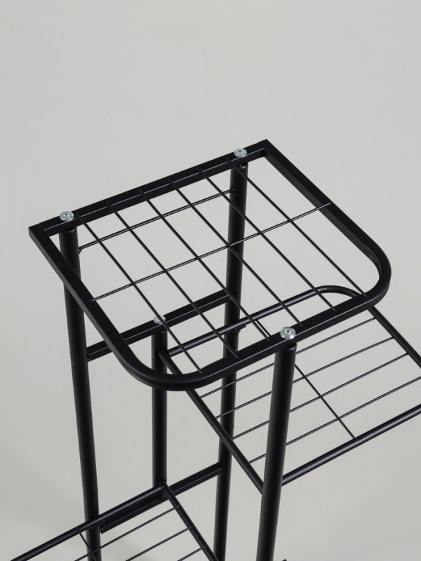 Подставка для цветов Greengo, 4 полки, 43 × 22 × 82 см, напольная, металл, чёрная Подставка для цветов Greengo, 4 полки, 43 × 22 × 82 см, напольная, металл, чёрная