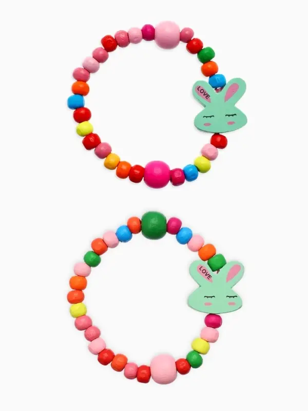 Браслет детский &laquo;Выбражулька. Зайчик сонный на радуге&raquo;, d=5 см, МИКС