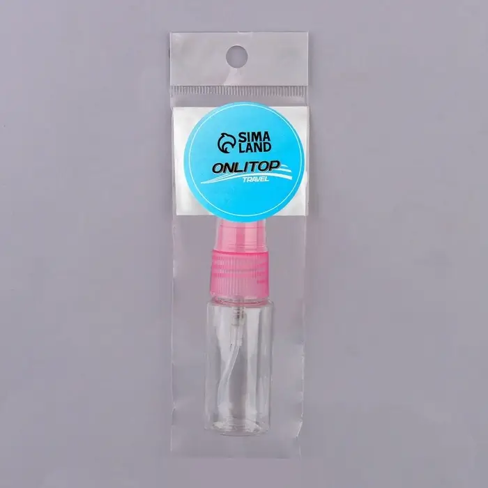 Бутылочка для хранения, с распылителем, 20 мл, МИКС, прозрачная Бутылочка для хранения, с распылителем, 20 мл, МИКС, прозрачная