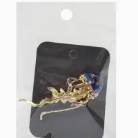 Брошь &laquo;Медуза&raquo; морская, цвет синий в золоте