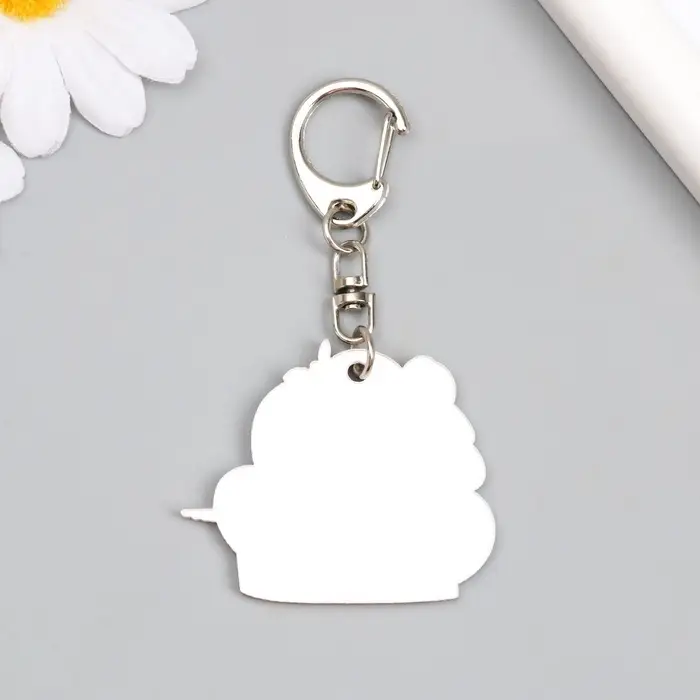 Брелок для ключей на кольце &laquo;Девушка пин ап&raquo;, акрил, 3.9&times;4.5 см