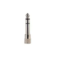 Переходник 6.5mm на 3.5mm female adapter silver