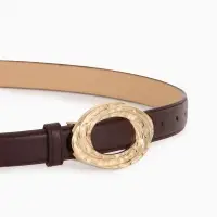 Ремень жен 04-01-01-04, Июнь2513, 2,4*0,3*110 см, без винта, пряж золото, гвоздик, корич Ремень жен 04-01-01-04, Июнь2513, 2,4*0,3*110 см, без винта, пряж золото, гвоздик, корич