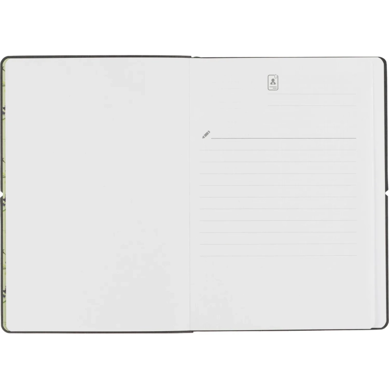 Блокнот А5 128л Attache Дикие травы клетк,мягк.обл,кожзам с блинт.тисн 3149