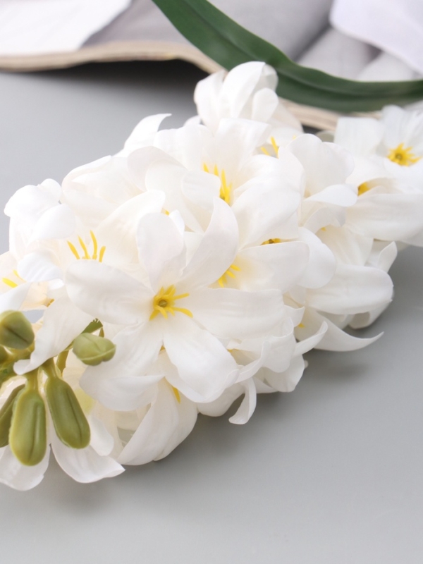 Цветы искусственные  Цветы искусственные "Гиацинт галант" 66х5 см, белый