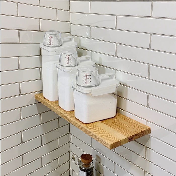 Контейнер для стирального порошка и кондиционера, с мерным стаканом, 2300 мл Контейнер для стирального порошка и кондиционера, с мерным стаканом, 2300 мл