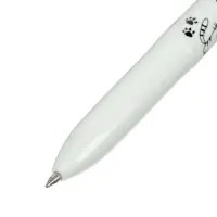 Набор шариковых ручек, 3 штуки, автоматические, 4-цветные, белый корпус, с рисунком